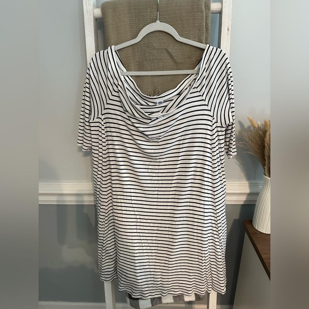 Black & White stripes dress